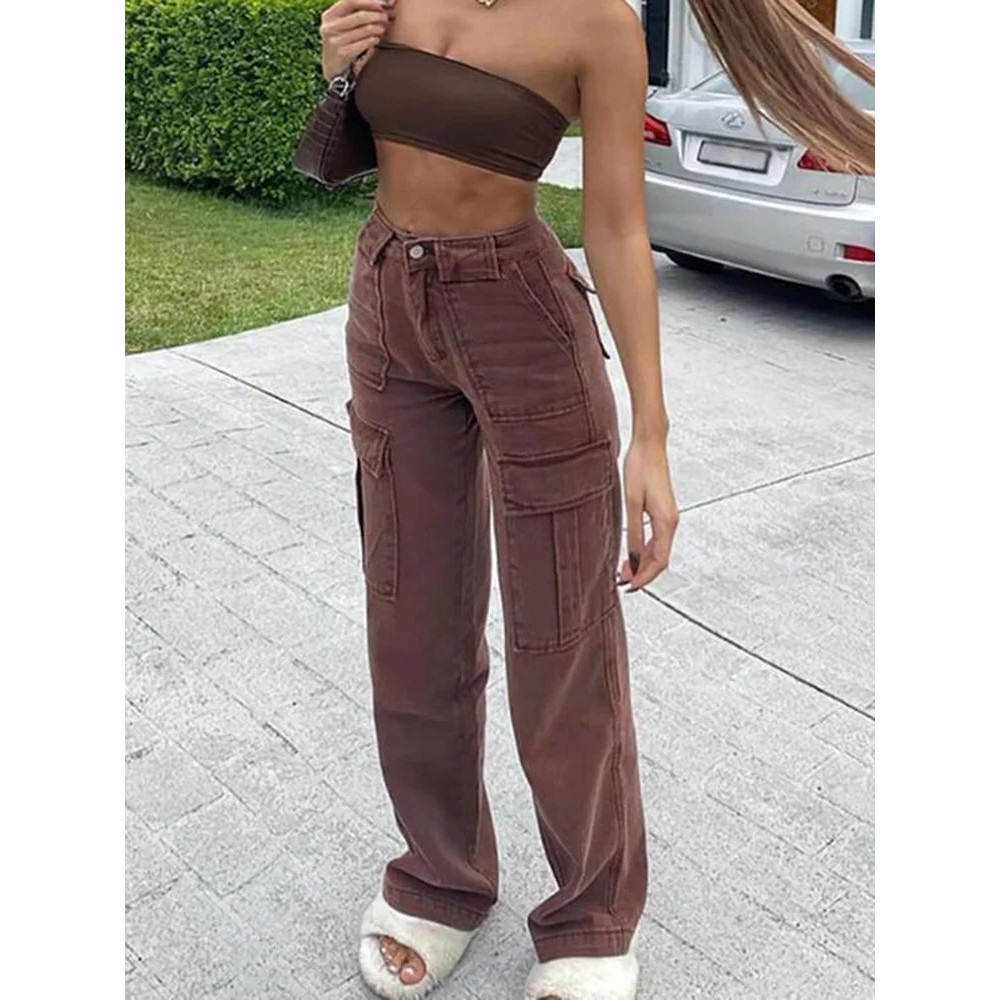 Women's Y2K Punk High Waist Denim Jeans