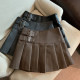Women's Pu Leather Mini Skirts 