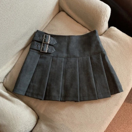 Women's Pu Leather Mini Skirts 