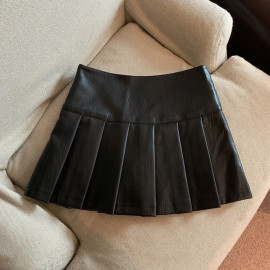 Women's Pu Leather Mini Skirts 