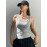 Camisole Knitted Bottom Tank Top For Women's