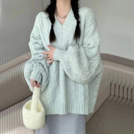 Harajuku Oversized Knitted Loose Sweaters For Women's