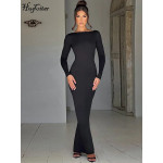 Women's Elegant Long Sleeve Bodycon Dress