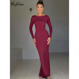 Women's Elegant Long Sleeve Bodycon Dress