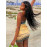 Hugcitar Spring Halter Knitted Backless Mini Dress For Women's