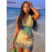 Hugcitar Spring Halter Knitted Backless Mini Dress For Women's