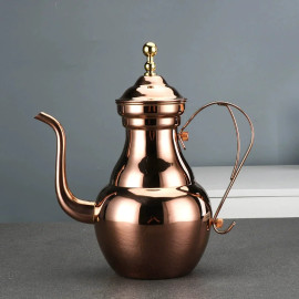 1.5L Vintage Stainless Steel Long-Mouthed Kettle 