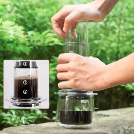 Portable Anti-slip Transparent Hand Pour Kettle 