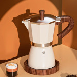 Wooden Handle Italian Coffee Moka Pot Machine