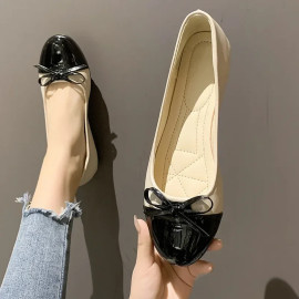 Ballerina Slip-on Bow-knot Shoes For Women's