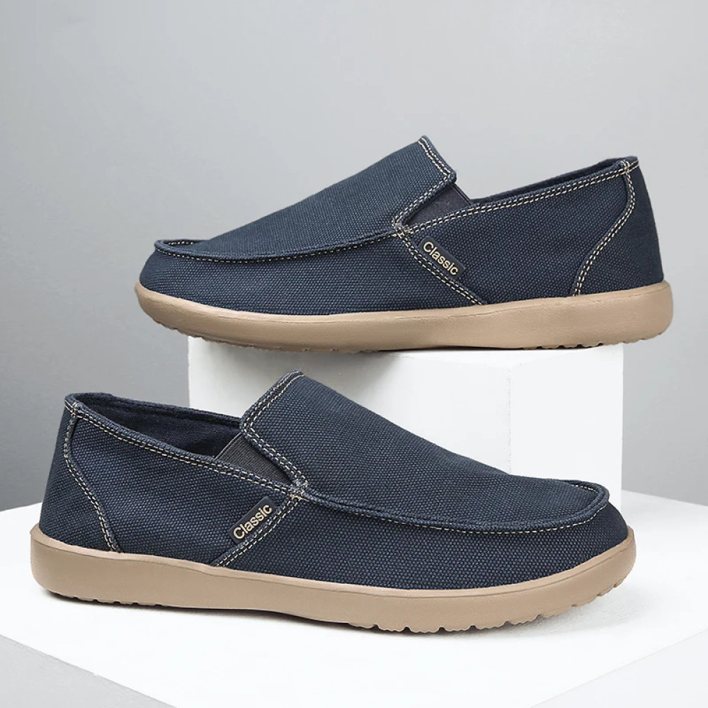 Breathable Canvas Vulcanized Shoes For Men's