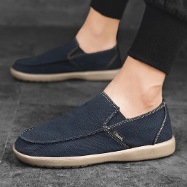 Breathable Canvas Vulcanized Shoes For Men's