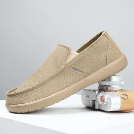 Breathable Canvas Vulcanized Shoes For Men's