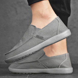 Breathable Canvas Vulcanized Shoes For Men's