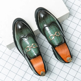 Trendy British Leather Style Shoes For Men's 