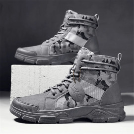 Camouflage Anti-slip Hiking Boots For Men's 
