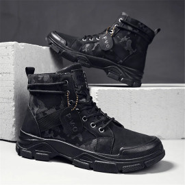 Camouflage Anti-slip Hiking Boots For Men's 