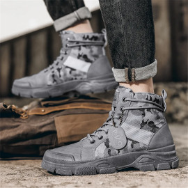 Camouflage Anti-slip Hiking Boots For Men's 