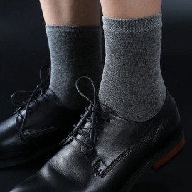 Box Pack Men's Cotton Socks 10Pairs/Box Black Business Men Socks Soft Breathable Summer Winter for Man Boy's Gift Size EUR39-45