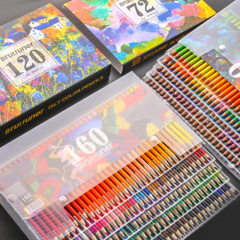 Brutfuner High Quality Oily Coloured Pencils Set - Oil HB Drawing For School Students