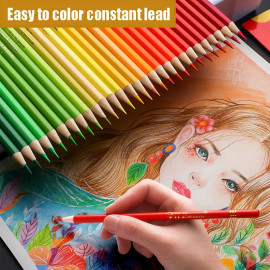 Brutfuner High Quality Oily Coloured Pencils Set - Oil HB Drawing For School Students