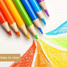 Brutfuner High Quality Oily Coloured Pencils Set - Oil HB Drawing For School Students