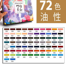 Brutfuner High Quality Oily Coloured Pencils Set - Oil HB Drawing For School Students