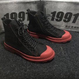 New Luxury Mens Casual Fashion shoes High Top Men Sneaker New Lace-up Hip Hop Tenis Sapato Masculino Leather Shoes