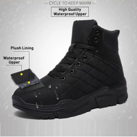 Winter Boots Men Ankle Snow Shoes Waterproof Keep Warm Plush Mens Winter Footwear Outdoor Anti-slip Botas Masculina Hombre
