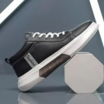 Misalwa Luxury Brand New Men Sneakers - White Cow Split Leather Shoes