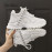 Women Casual Shoes Light Sneakers Breathable Mesh Summer knitted Vulcanized Shoes Outdoor Lace Up Flats Walking Shoes White