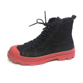 New Luxury Mens Casual Fashion shoes High Top Men Sneaker New Lace-up Hip Hop Tenis Sapato Masculino Leather Shoes