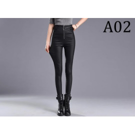 New autumn winter high waist PU leather pants for women (high stretch leggings brand fashion women skinny pencil pants casual pants)