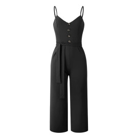 Nadafair Backless Sexy Rompers Womens Jumpsuit Belt Elegant Bandage Plus Size Black Black White Jumpsuit Overalls For Woman