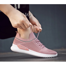 Moipheng Flats Women Sneakers Shoes 2020 Spring Sock Sneakers Women Summer Lace Up Flats Women Plus Size Walking Tenis Feminino