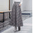 Japanese Style Vintage Plaid Long Skirt For Women