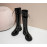 Glitter Platform Boots Women Ankle Shoes Leather Motorcycle Boot Thick Sole Gothic High Heels Lace Up Zip Combat Punk Boot