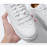Fashion White Split Leather Women Chunky Sneakers White Shoes Lace Up Tenis Feminino Zapatos De Mujer Platform Women Casual Shoe