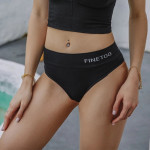 Fashion Cotton G-string Letter Patern Thong Hight-Waist Women's Panties Sexy Thong Comfortable Underwear Female Cotton Underwear