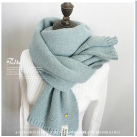 Women Solid Cashmere Scarves Lady Winter Thicken Warm Soft Pashmina Shawls Wraps Pink Black Female Knitted Wool Long Scarf Women Solid Cashmere Scarves Lady Winter Thicken Warm Soft Pashmina Shawls Wraps Pink Black Female Knitted Wool Long Scarf