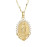 Holy Virgin Mary Pendant Necklace Religion Dainty Golden Christian Cubic Zircon Necklace Women Collier Femme Christian Jewelry