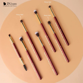 DUcare Makeup Brushes 6/7PCS Eye Makeup Brush Set Eyeshadow Blending Eyebrow Brush Natural Hair Cosmetic Tools Kit Essential