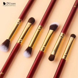 DUcare Makeup Brushes 6/7PCS Eye Makeup Brush Set Eyeshadow Blending Eyebrow Brush Natural Hair Cosmetic Tools Kit Essential