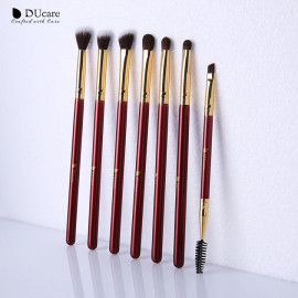 DUcare Makeup Brushes 6/7PCS Eye Makeup Brush Set Eyeshadow Blending Eyebrow Brush Natural Hair Cosmetic Tools Kit Essential