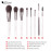 DUcare 8 PCS White Makeup Brushes professional brush Set Brushes for Makeup Powder Foundation Eyeshadow Brushes With Cylinder