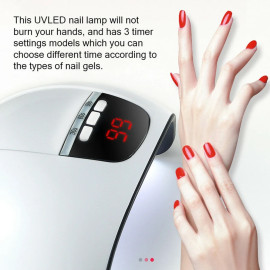 36W LED Nail Lamp with 12pcs Leds UV Lamp For Manicure Gel Nail Dryer Nail Polish Drying Lamp Auto Sensor Manicure Tools Machine