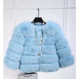  Pink FAUX Fur Coat