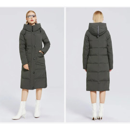 MIEGOFCE New Women's WinterCotton Jacket - Medium Long Bio Fleece Filler Windproof For Women