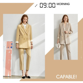 Amii Minimalism suit set women suits & blazer