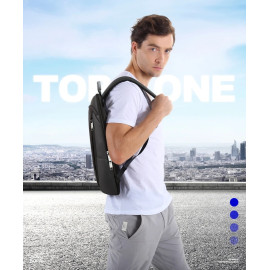 BOPAI Slim Laptop Backpack Men 15.6 inch Office Work Men Backpack Business Bag Unisex Black Ultralight Backpack Thin Back Pack